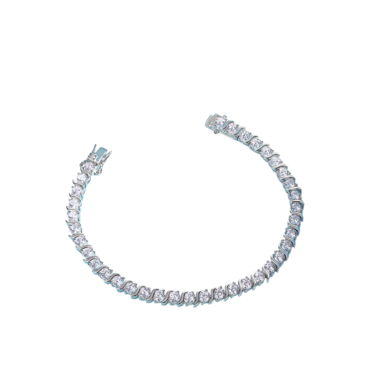 Hayesaura | Ultra-Luxe 18K Plated Brilliance Moissanite Tennis Bracelet | Old Money Gala Statement