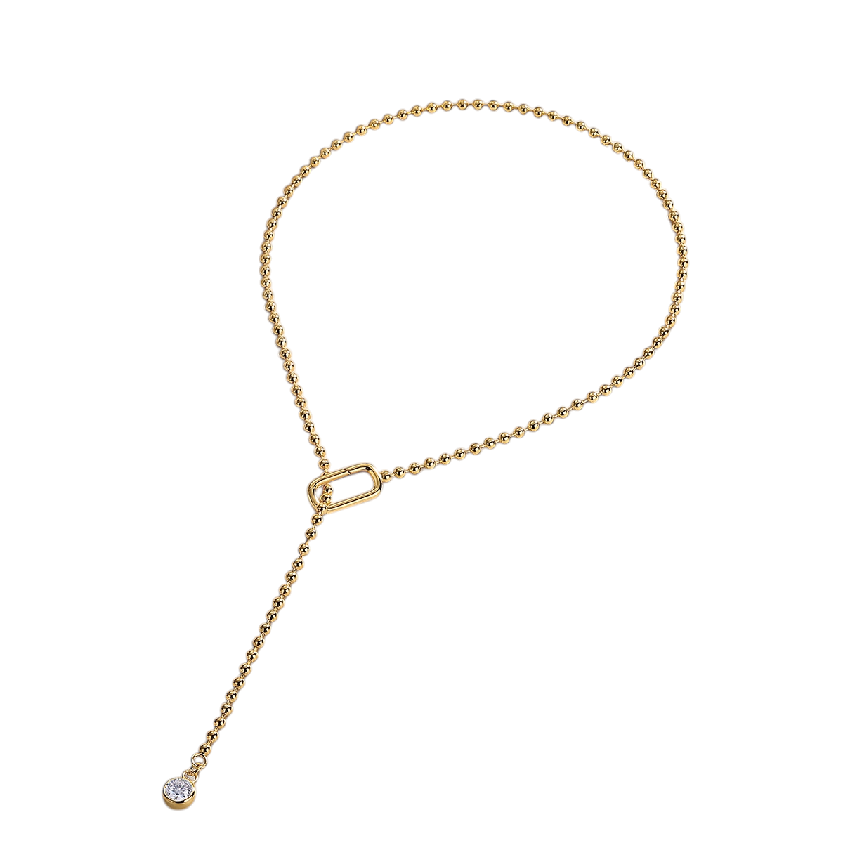 Hayesaura | Cyber Y2K 18K Plated Geometric Prism Moissanite | Avant-Garde High-Cold Choker