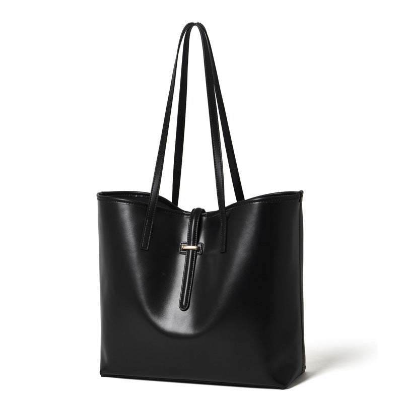 Hayesaura | Minimalist Genuine Leather 2-in-1 Commuter Tote