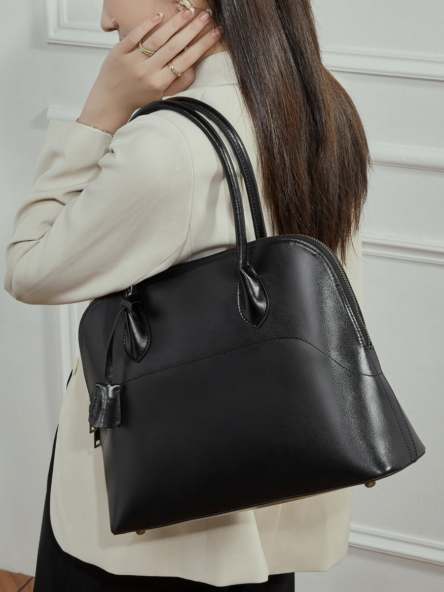 Hayesaura | Handmade Swift Cowhide Bowling Shell Bag