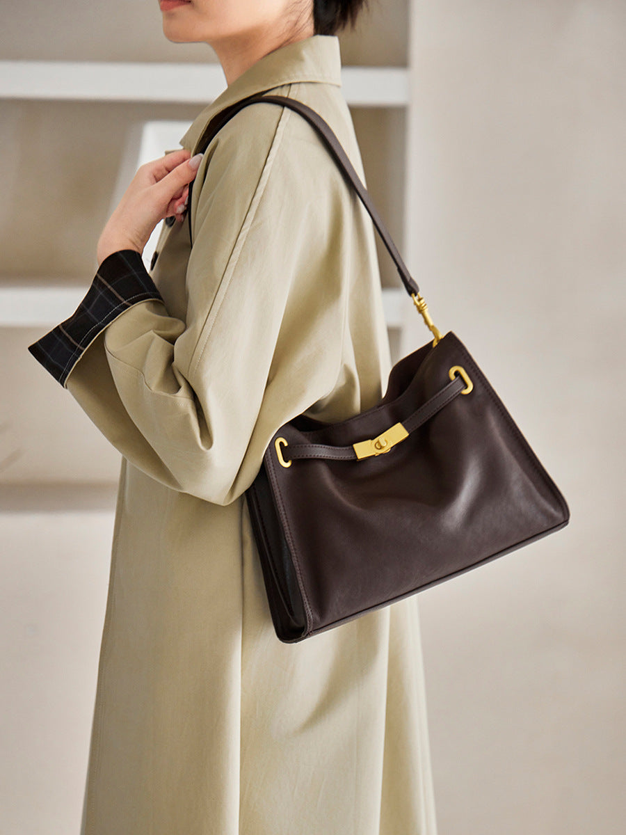 Hayesaura | 2026 Retro Genuine Leather Commuter Crossbody