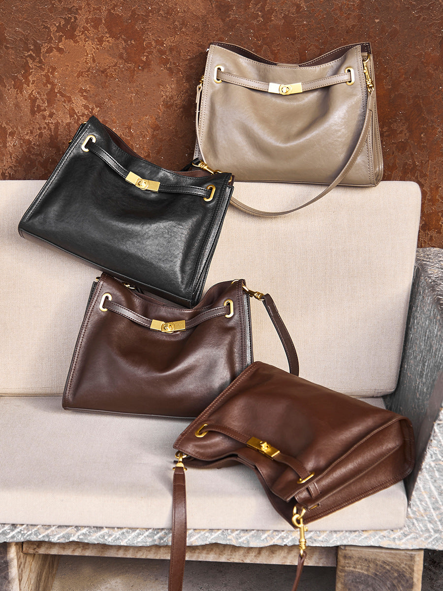 Hayesaura | 2026 Retro Genuine Leather Commuter Crossbody