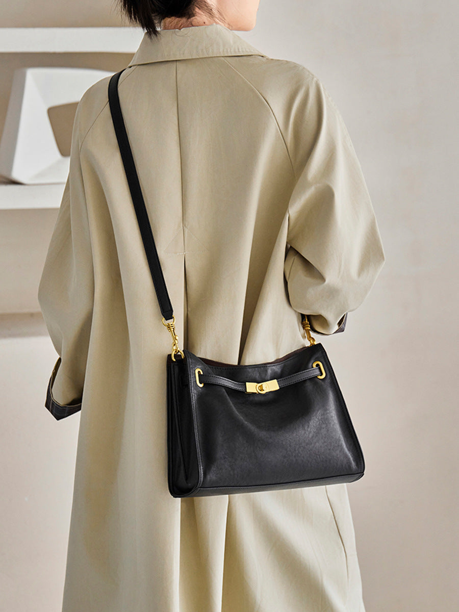 Hayesaura | 2026 Retro Genuine Leather Commuter Crossbody
