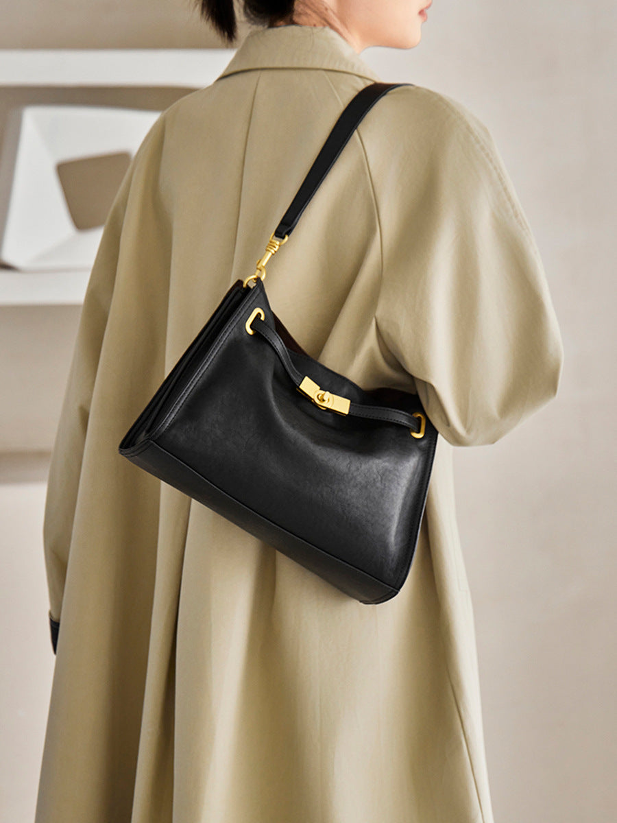 Hayesaura | 2026 Retro Genuine Leather Commuter Crossbody