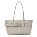 Hayesaura | 2026 Winter Belt Buckle Leather Basket Bag