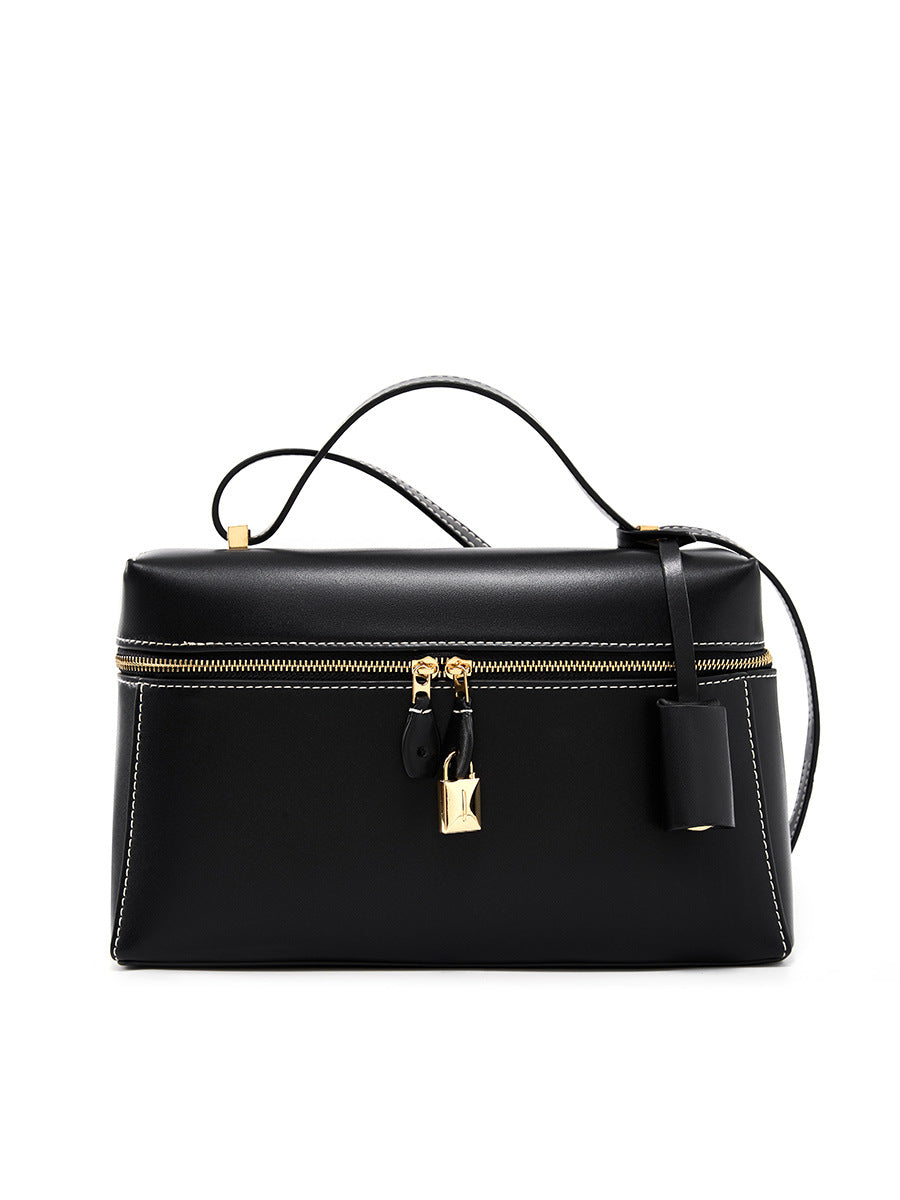 Hayesaura | 2026 Spring/Summer Cowhide Box Crossbody Bag