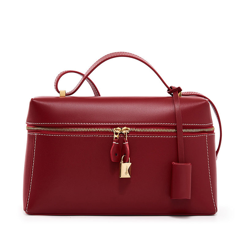 Hayesaura | 2026 Spring/Summer Cowhide Box Crossbody Bag