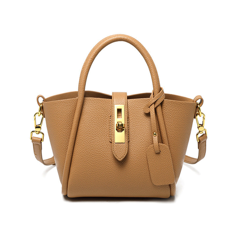 Hayesaura | 2026 Trendy Genuine Leather Basket Bucket Bag