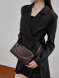 Hayesaura | High-Texture Underarm Cylinder Crossbody Bag