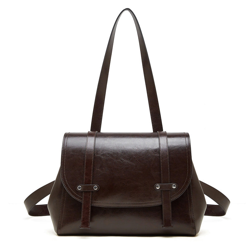 Hayesaura | Niche Oil Wax Cowhide Multiway Backpack