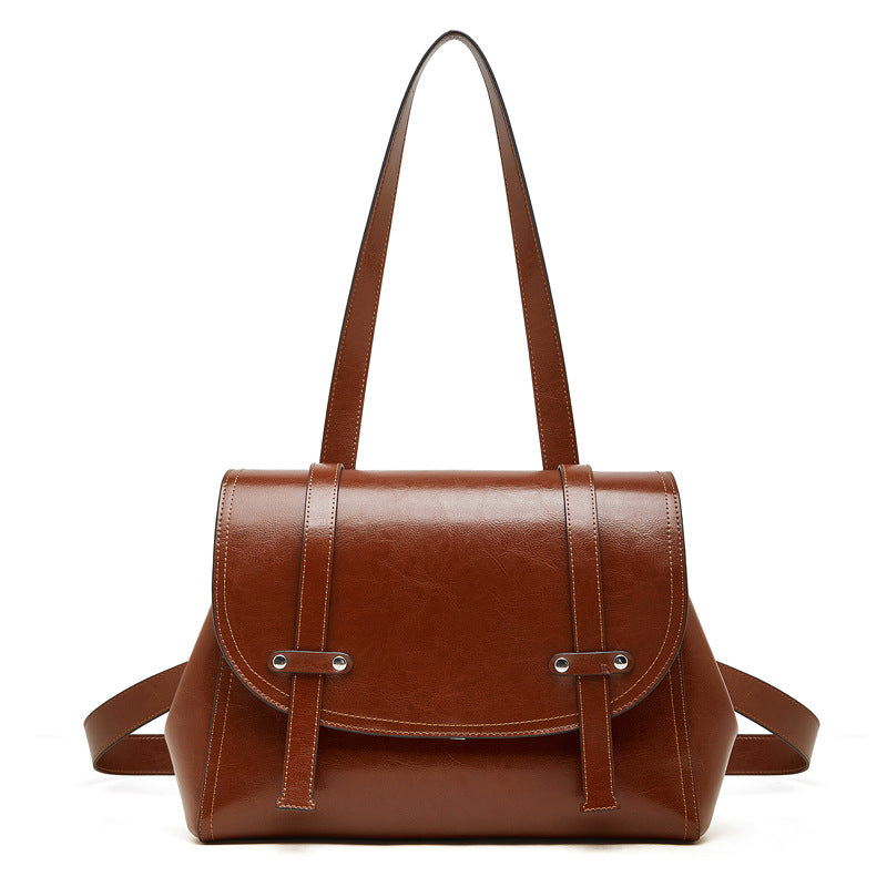 Hayesaura | Niche Oil Wax Cowhide Multiway Backpack