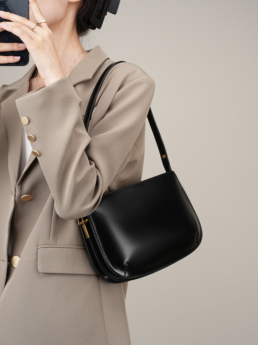 Hayesaura | High-Cold Genuine Leather Underarm Crossbody Bag