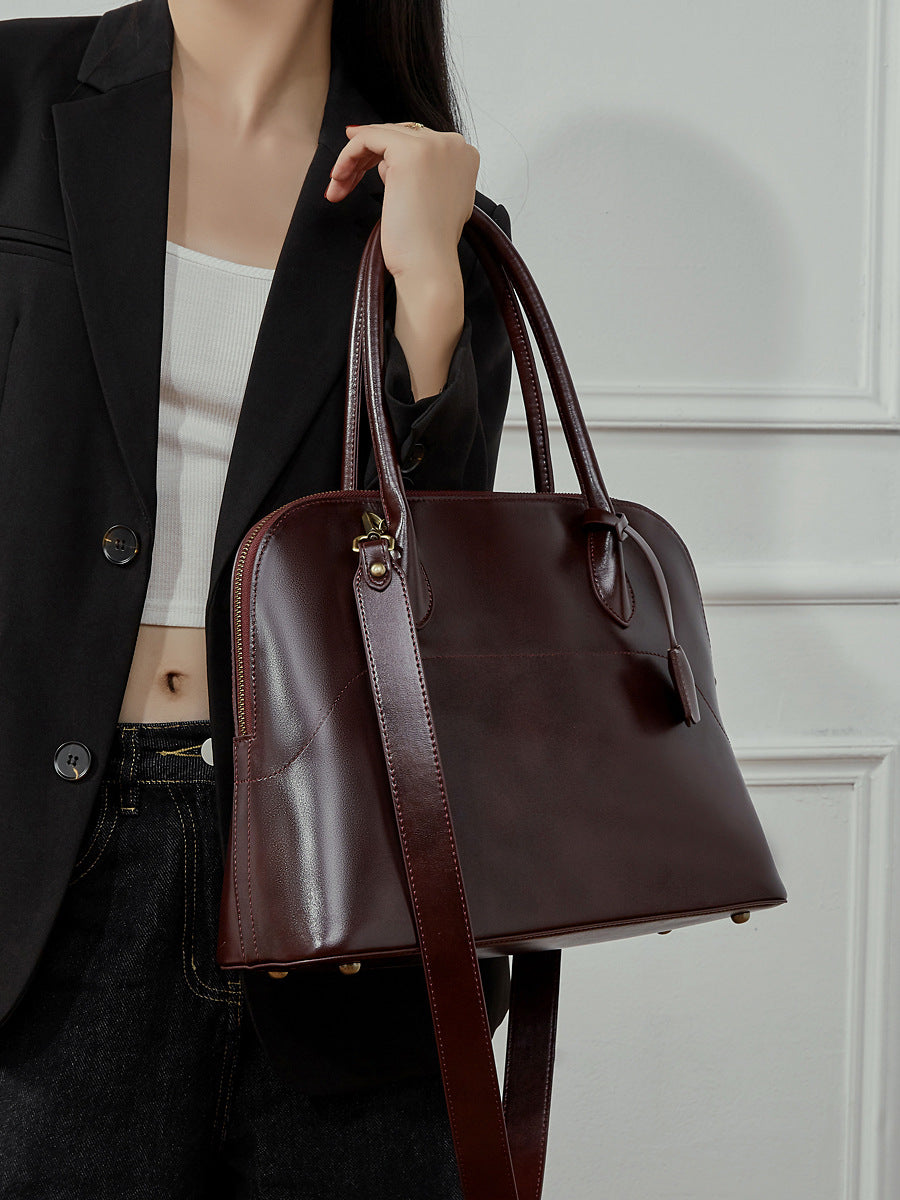 Hayesaura | Handmade Swift Cowhide Bowling Shell Bag