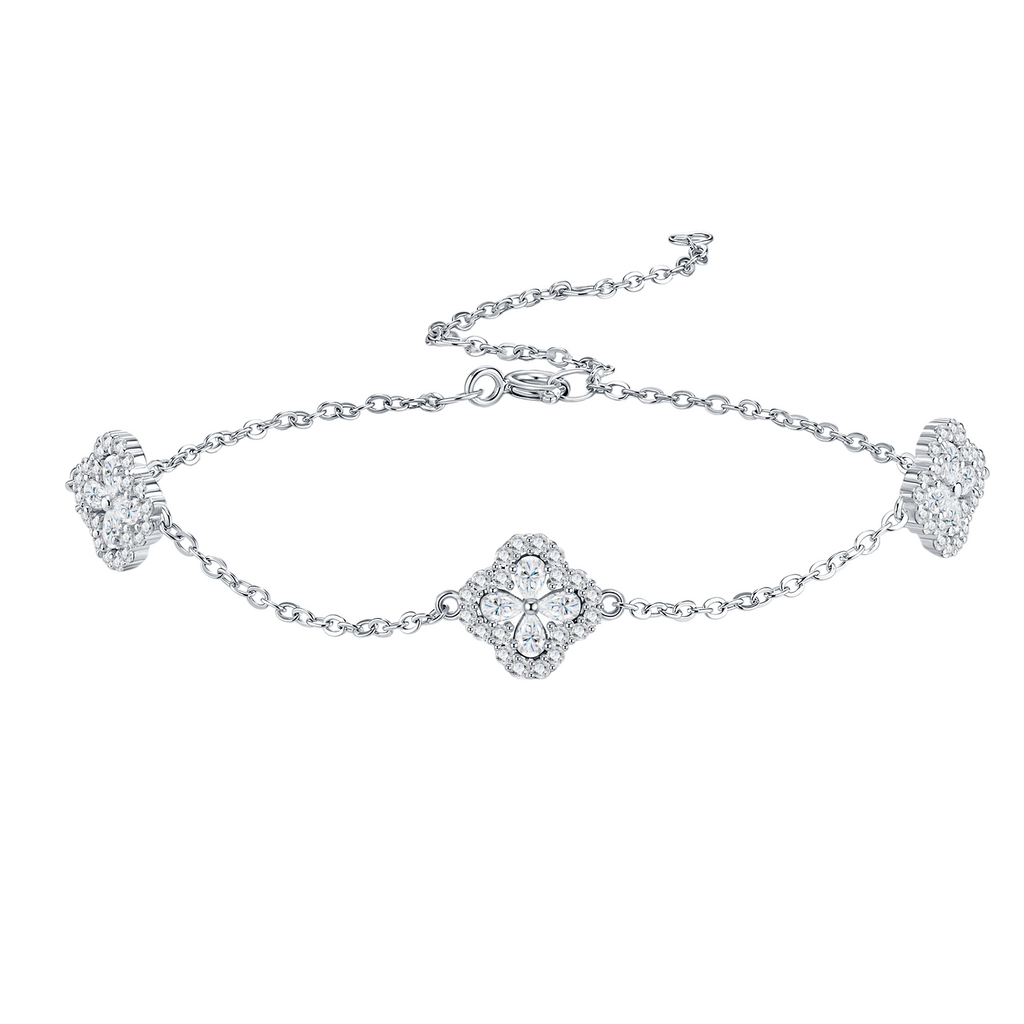 Hayesaura | Avant-Garde 18K Plated Stackable Moissanite Bracelet Set | Cyber Y2K Multi-Band Statement