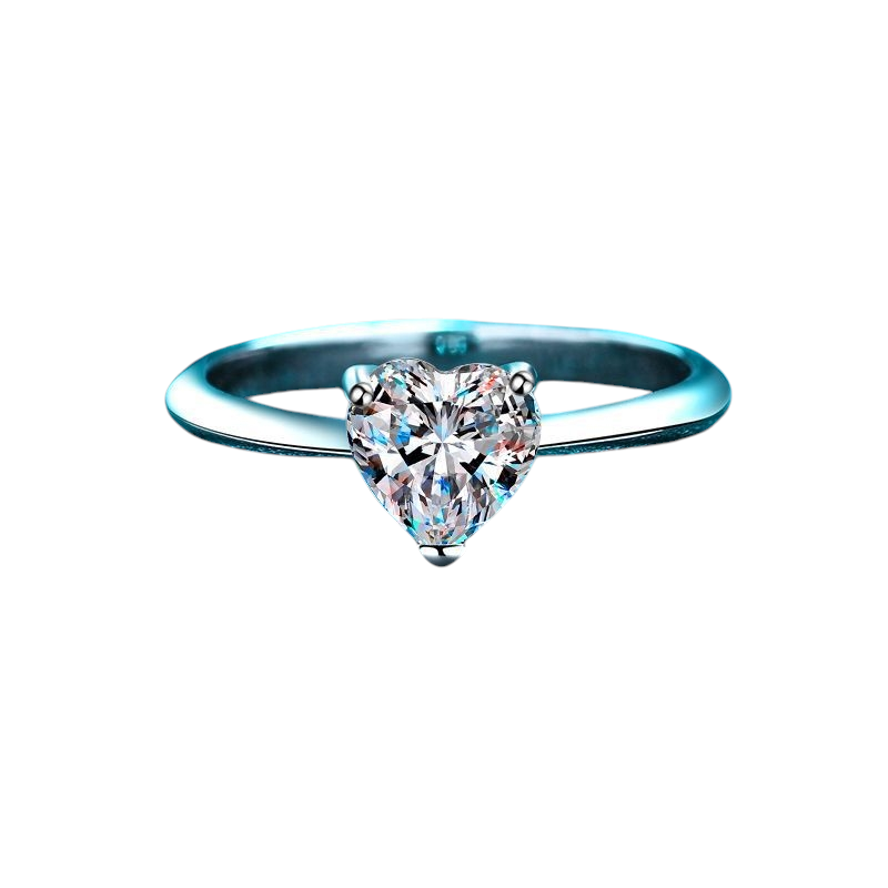 Hayesaura | Heteromorphic Asymmetric Heart Moissanite Ring