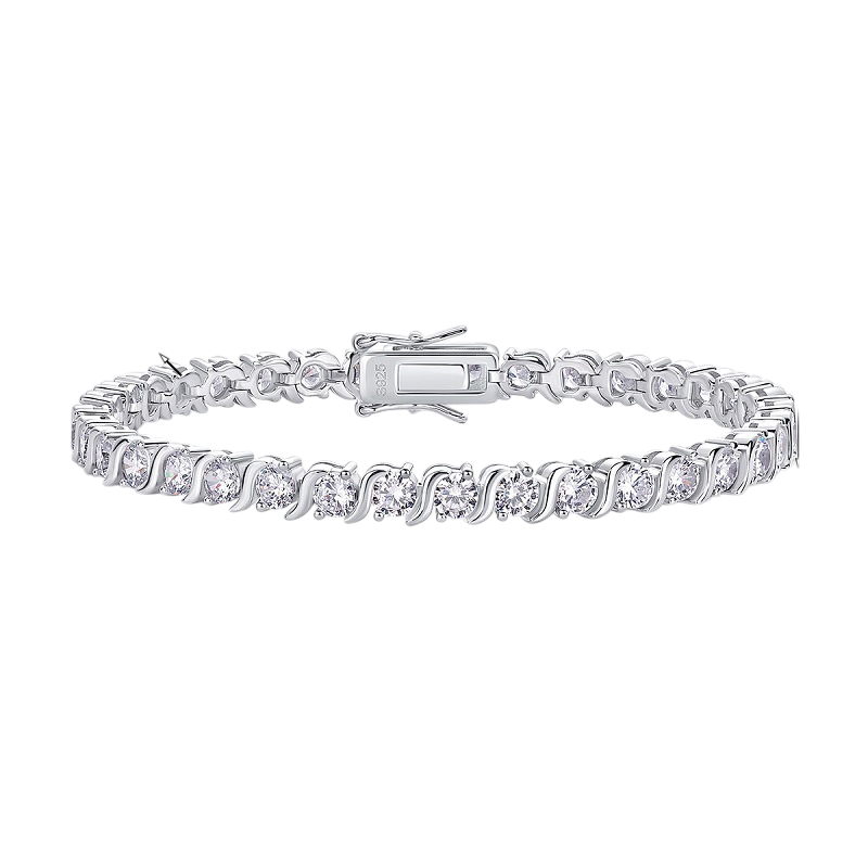Hayesaura | Ultra-Luxe 18K Plated Brilliance Moissanite Tennis Bracelet | Old Money Gala Statement