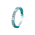 Hayesaura | Organic Bamboo Joint Moissanite Eternity Band