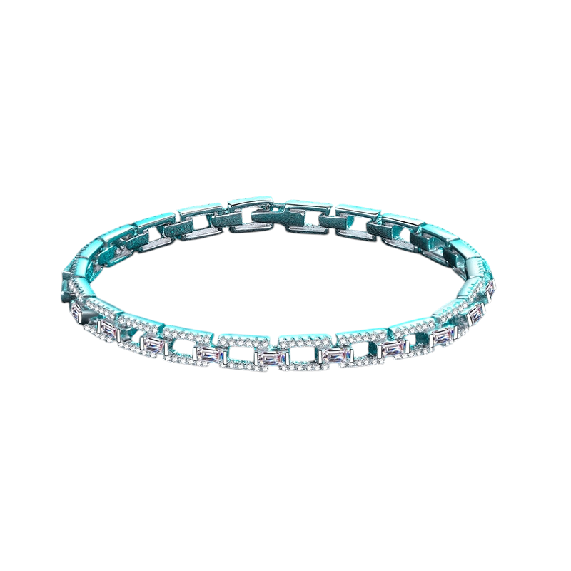Hayesaura | Grand Gala 18K Plated Luxury Cluster Inlay Bangle | Imposing Western Couture Bracelet
