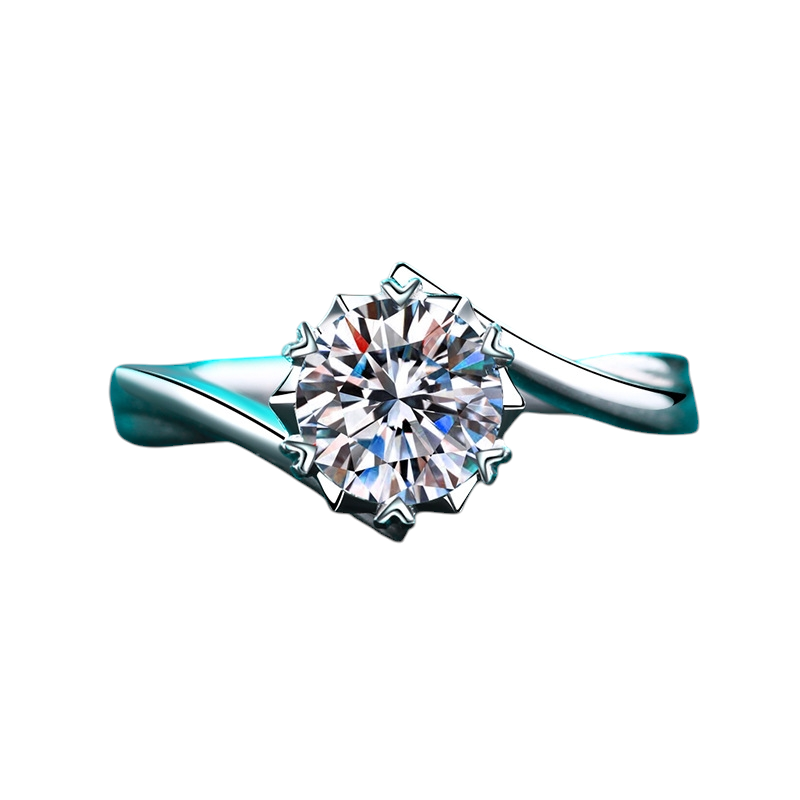 Hayesaura | Celestial Snowflake Moissanite Statement Ring