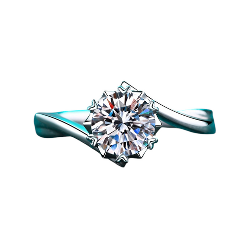 Hayesaura | Celestial Snowflake Moissanite Statement Ring