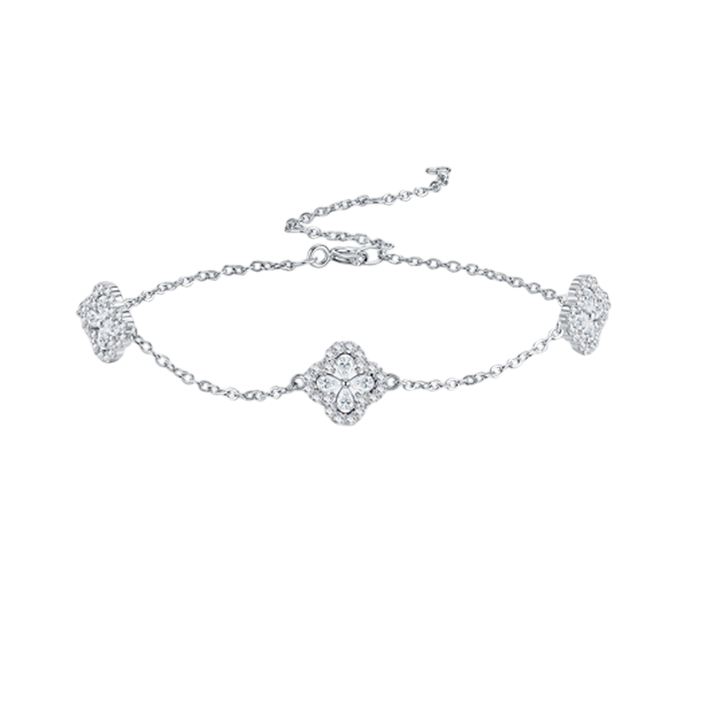 Hayesaura | Avant-Garde 18K Plated Stackable Moissanite Bracelet Set | Cyber Y2K Multi-Band Statement
