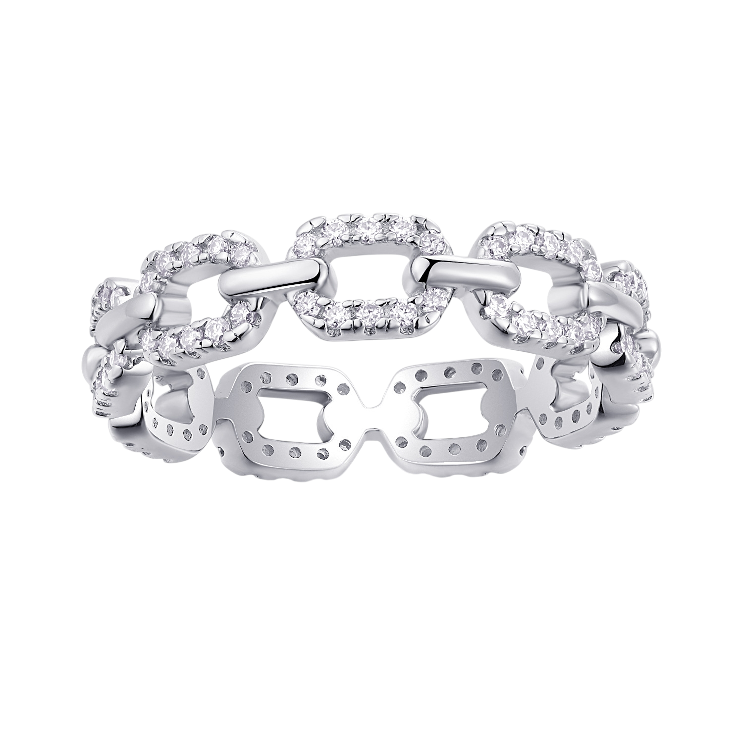 Hayesaura | Figure-Eight Buckle Moissanite Minimalist Ring | Proposal