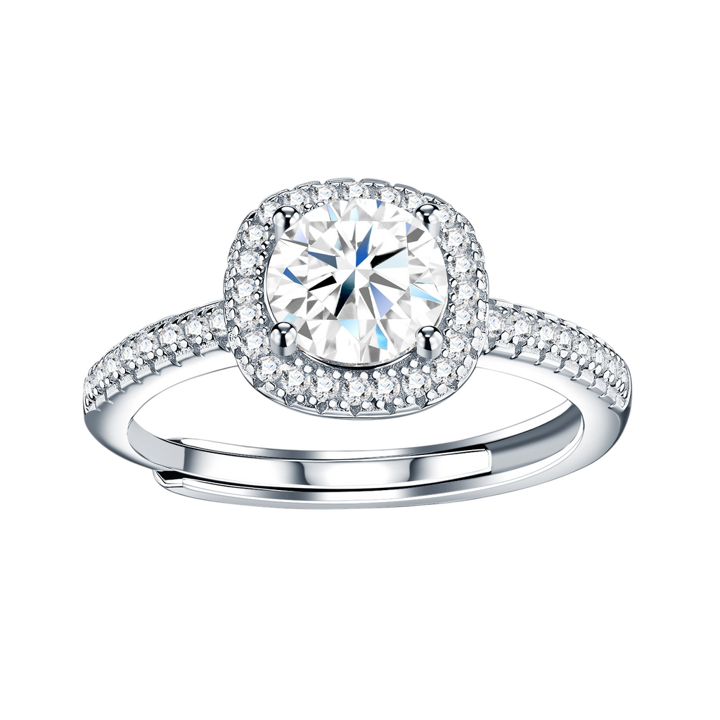 Hayesaura | Office Siren Full-Set Pave Moissanite Stacking Band | High-Cold Minimalist Essential