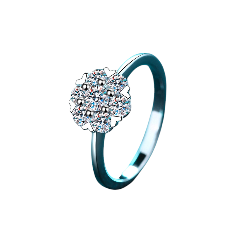 Hayesaura | Coquette Romance 18K Plated Six-Prong Heart Moissanite Ring | Quiet Luxury Bridal Engagement Ring