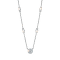 Hayesaura | High-Cold Summer Minimalist Solitaire Moissanite Pendant | Petite Clean Fit Holiday Gift Necklace