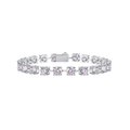 Hayesaura | Old Money Platinum-Plated Unisex Moissanite | Quiet Luxury Statement Tennis Bracelet