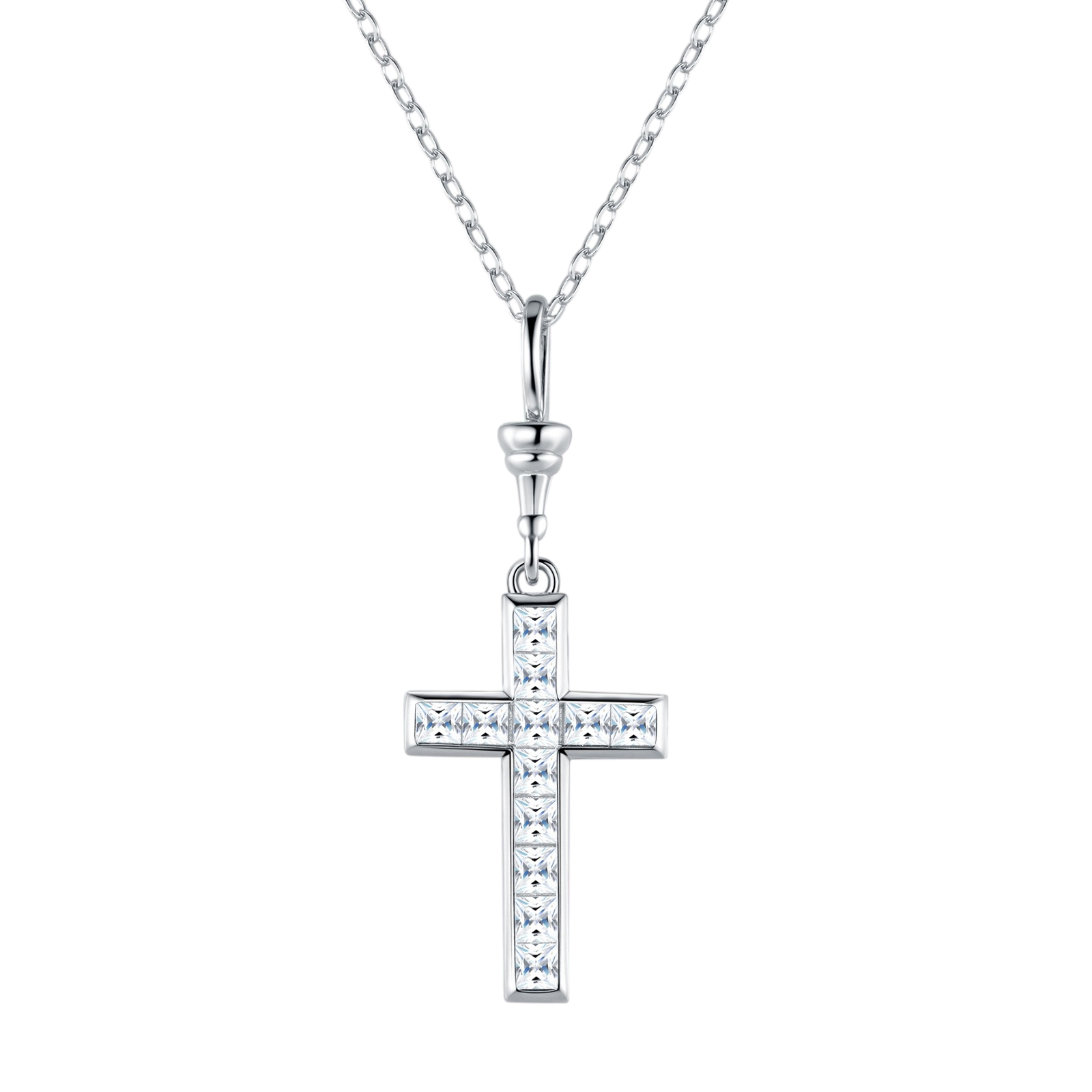 Hayesaura | Acubi Style 18K Plated Niche Cross Moissanite | Rebellious Street Couture Chain