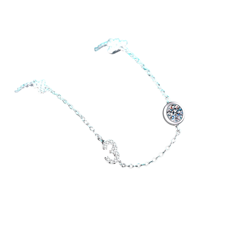 Hayesaura | Coquette Romance 18K Plated Bowknot Moissanite | Delicate Adjustable Bracelet