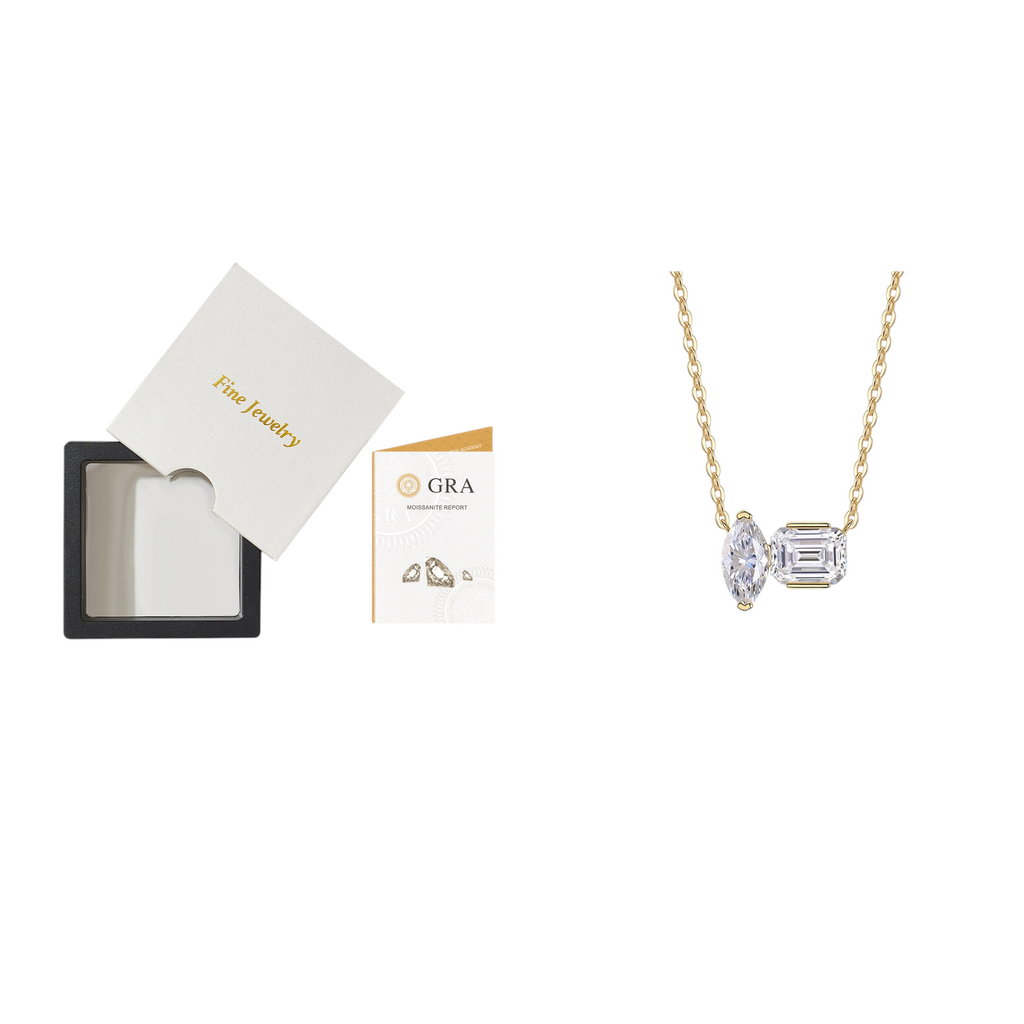 Hayesaura | Avant-Garde 18K Plated Marquise Cluster Moissanite | High-Fashion Statement Choker