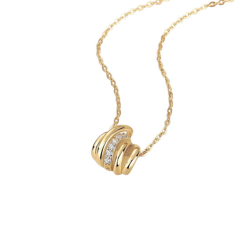 Hayesaura | Liquid Metal 18K Plated Fluid Tassel Moissanite | Cyber Y2K High-Cold Statement Chain