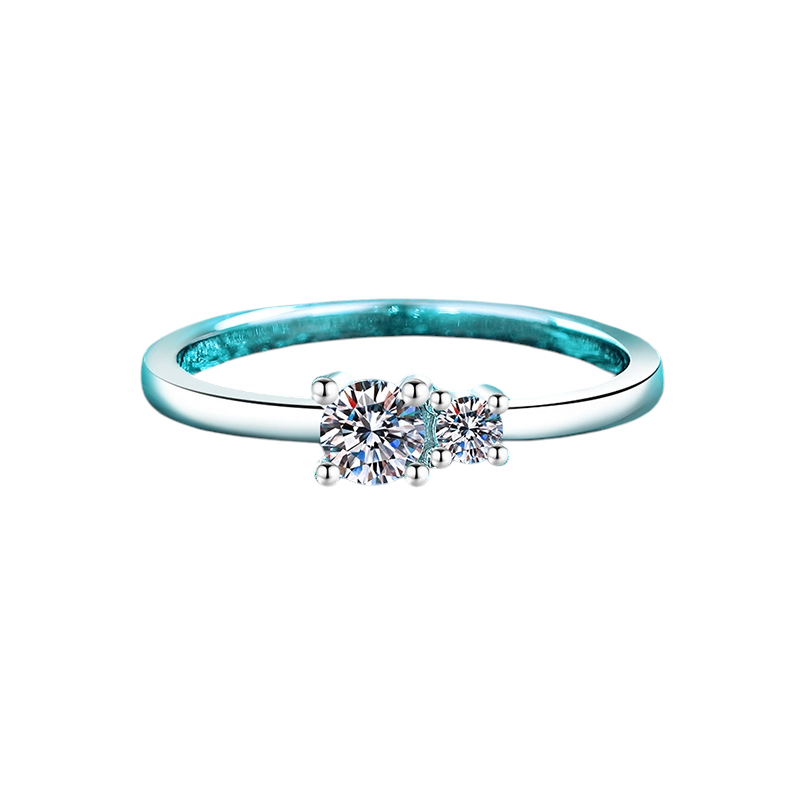 Hayesaura | Clean Fit Delicate Full Moissanite Stacking Band | Office Siren Daily Commute Ring