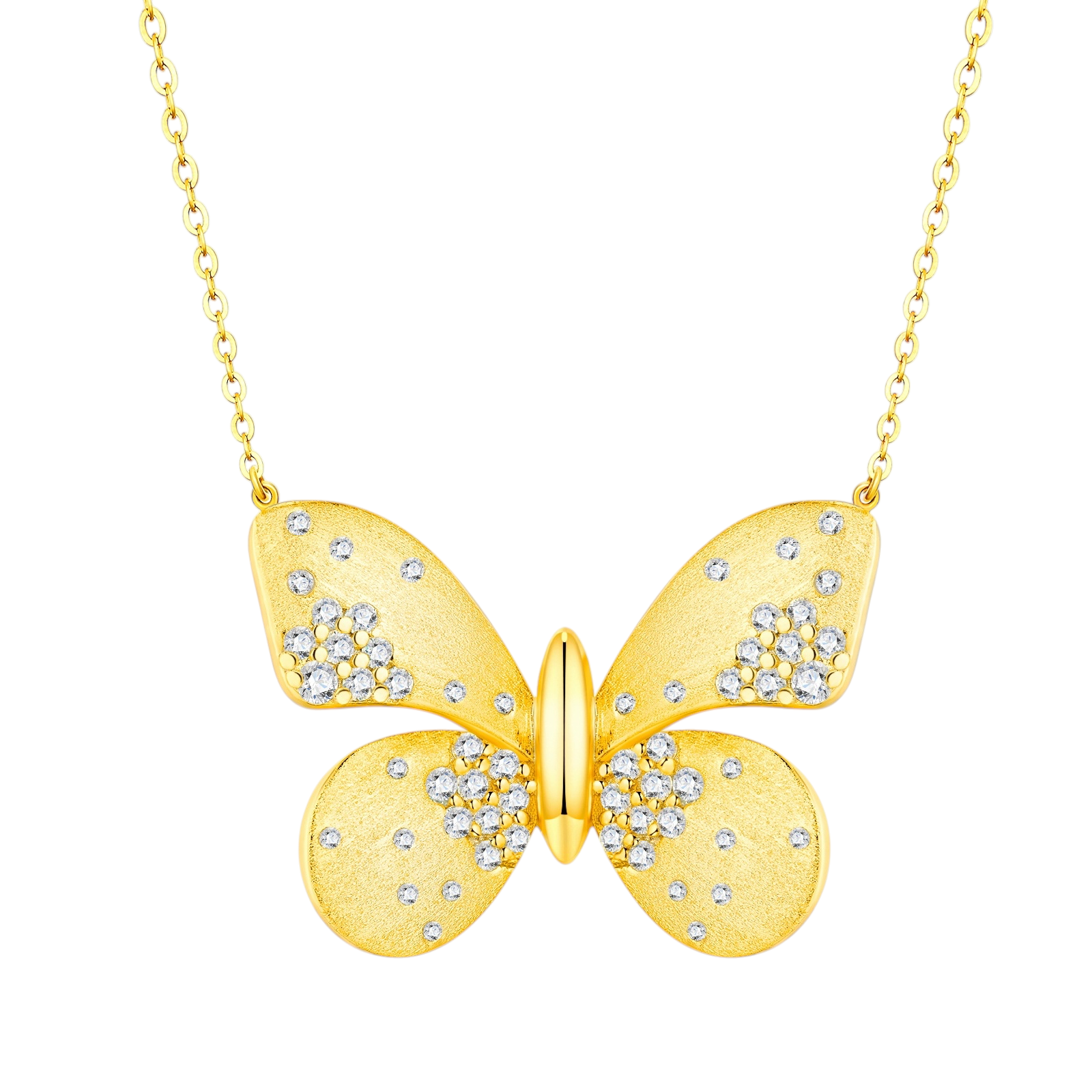 Hayesaura | Fairycore 18K Plated Butterfly Moissanite | Sweet Romantic Clavicle Chain
