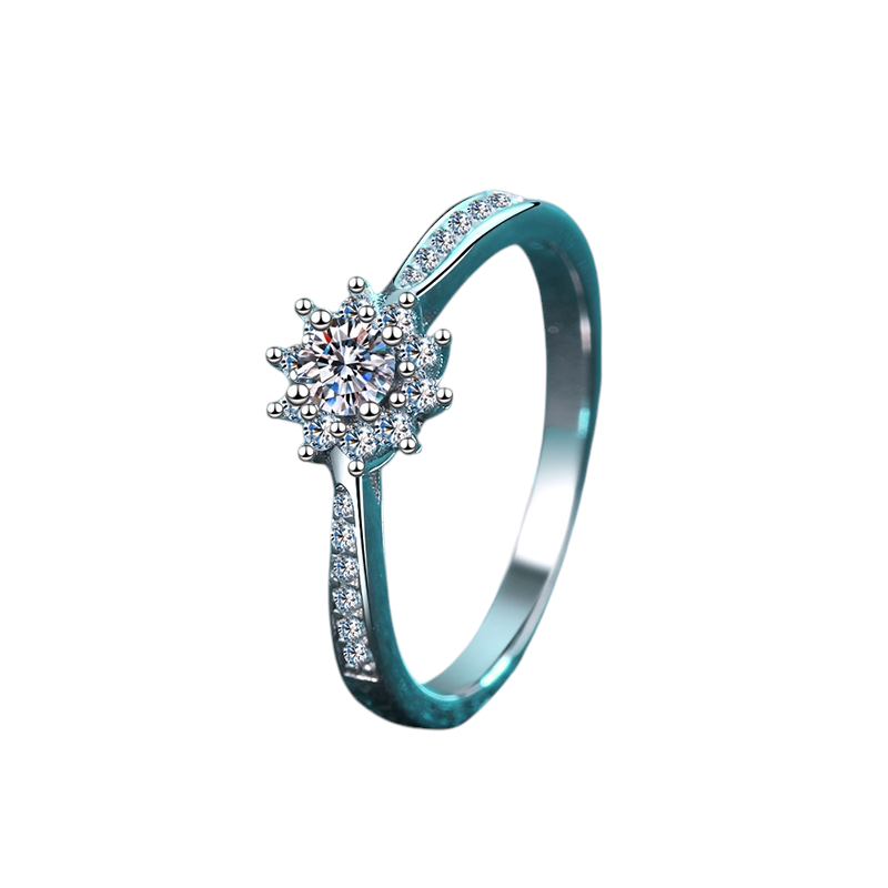Hayesaura | Minimalist Proposal Genuine Leather-Smooth Moissanite Ring