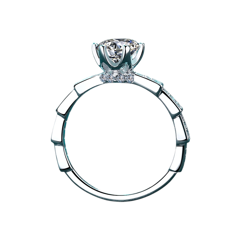 Hayesaura | Acubi Style 18K Plated Snake Bone Moissanite | Vintage Grunge Statement Ring