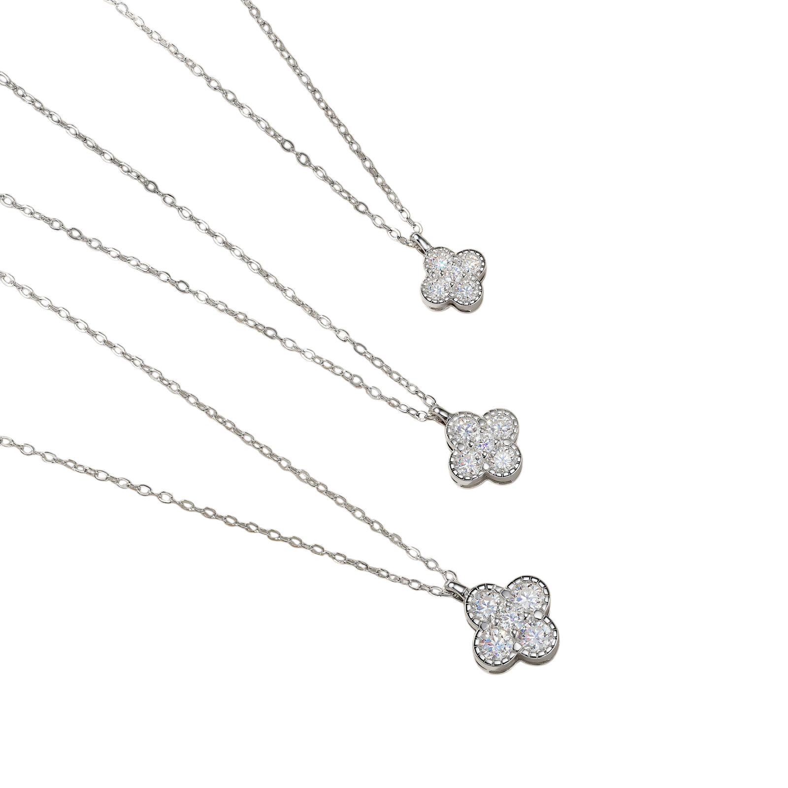 Hayesaura | Coquette Romance 18K Plated Four-Leaf Clover Moissanite | Elegant Daily Commute Choker