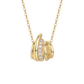 Hayesaura | Liquid Metal 18K Plated Fluid Tassel Moissanite | Cyber Y2K High-Cold Statement Chain