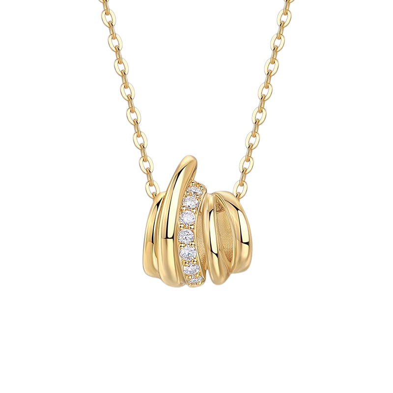 Hayesaura | Liquid Metal 18K Plated Fluid Tassel Moissanite | Cyber Y2K High-Cold Statement Chain