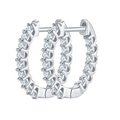 Hayesaura | Office Siren Classic Geometric Moissanite Hoops | Clean Fit Daily Commute Earring
