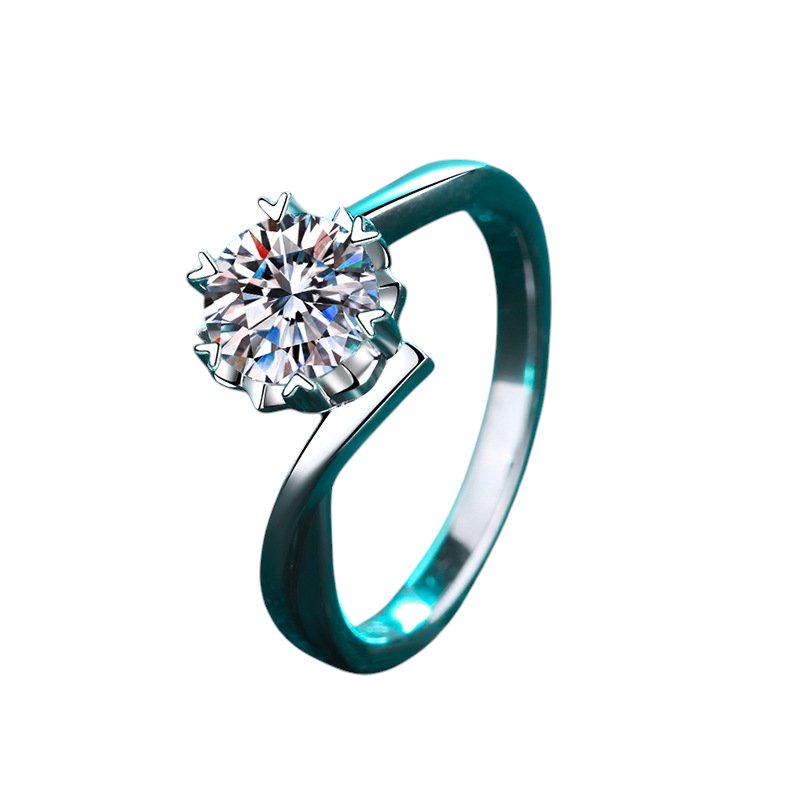 Hayesaura | Celestial Snowflake Moissanite Statement Ring