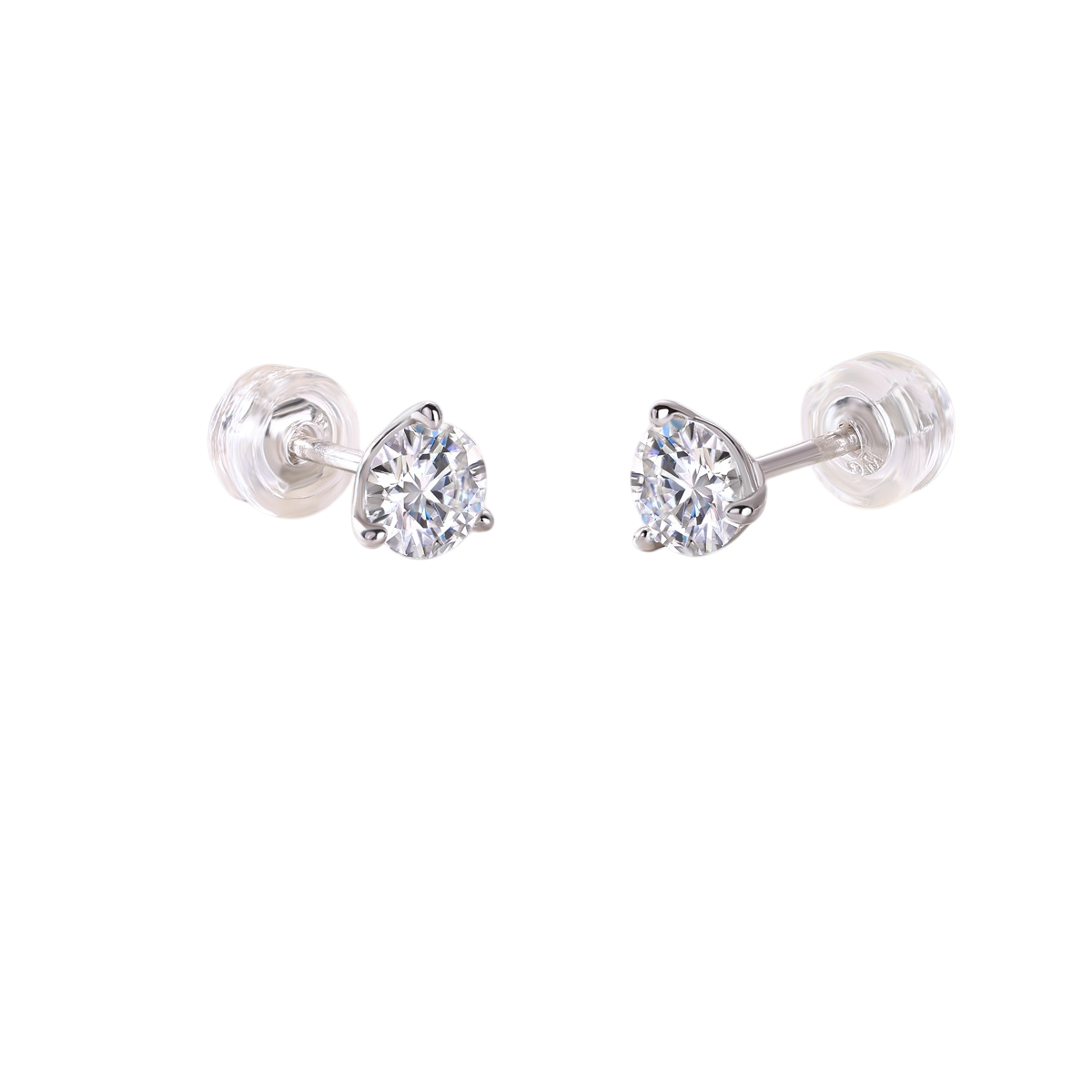 Hayesaura | Viral Trend Classic Solitaire Moissanite | Clean Fit Daily Commute Studs