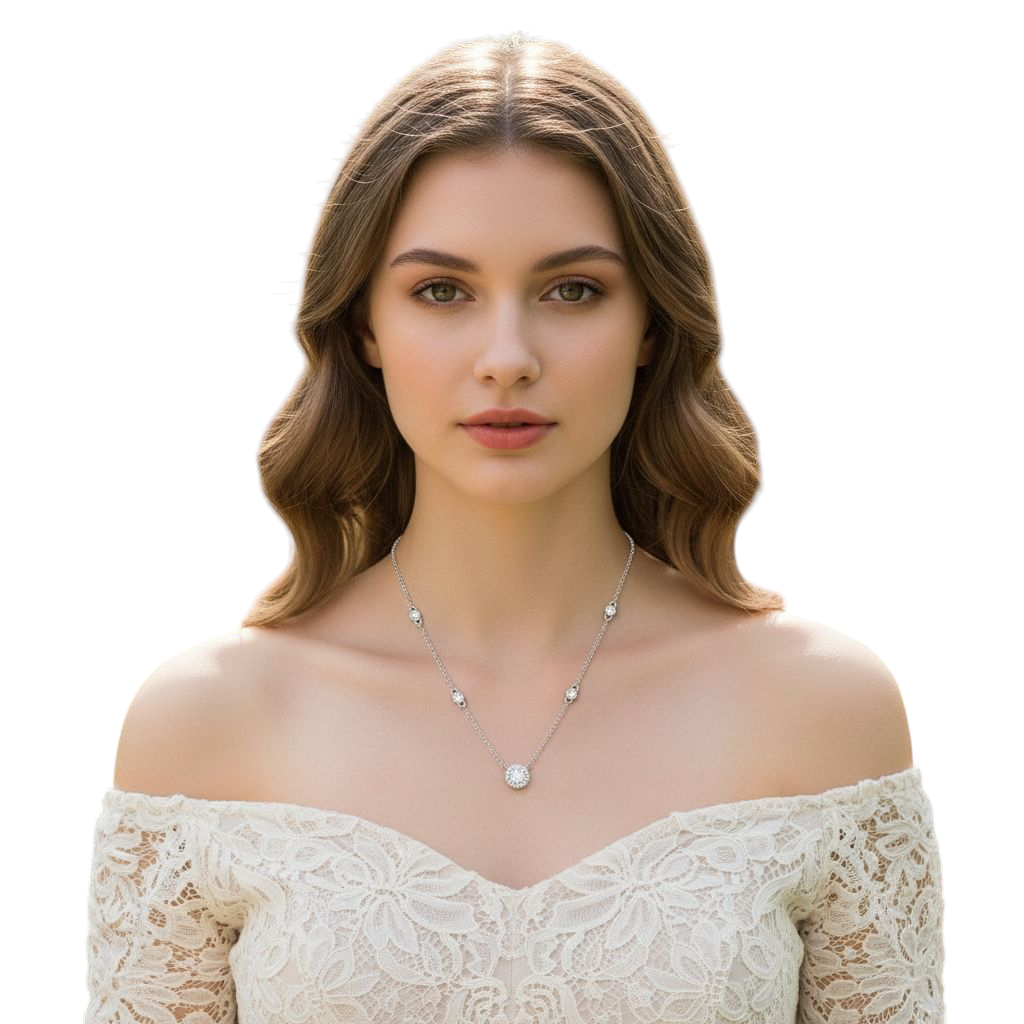 Hayesaura | High-Cold Summer Minimalist Solitaire Moissanite Pendant | Petite Clean Fit Holiday Gift Necklace