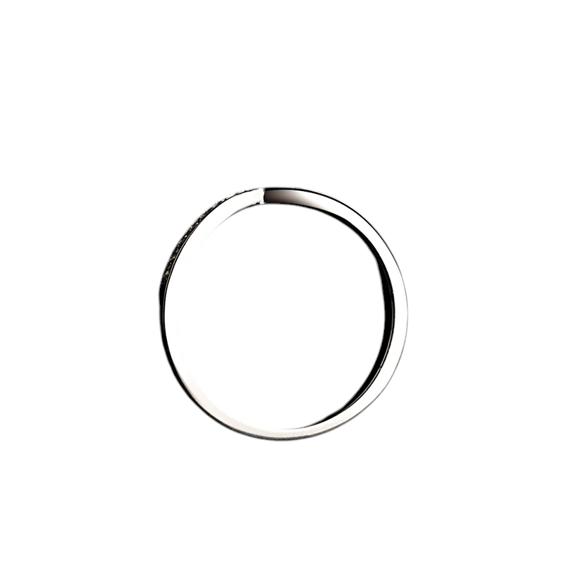 Hayesaura | Sharp V-Shaped Chevron Stacking Moissanite Band