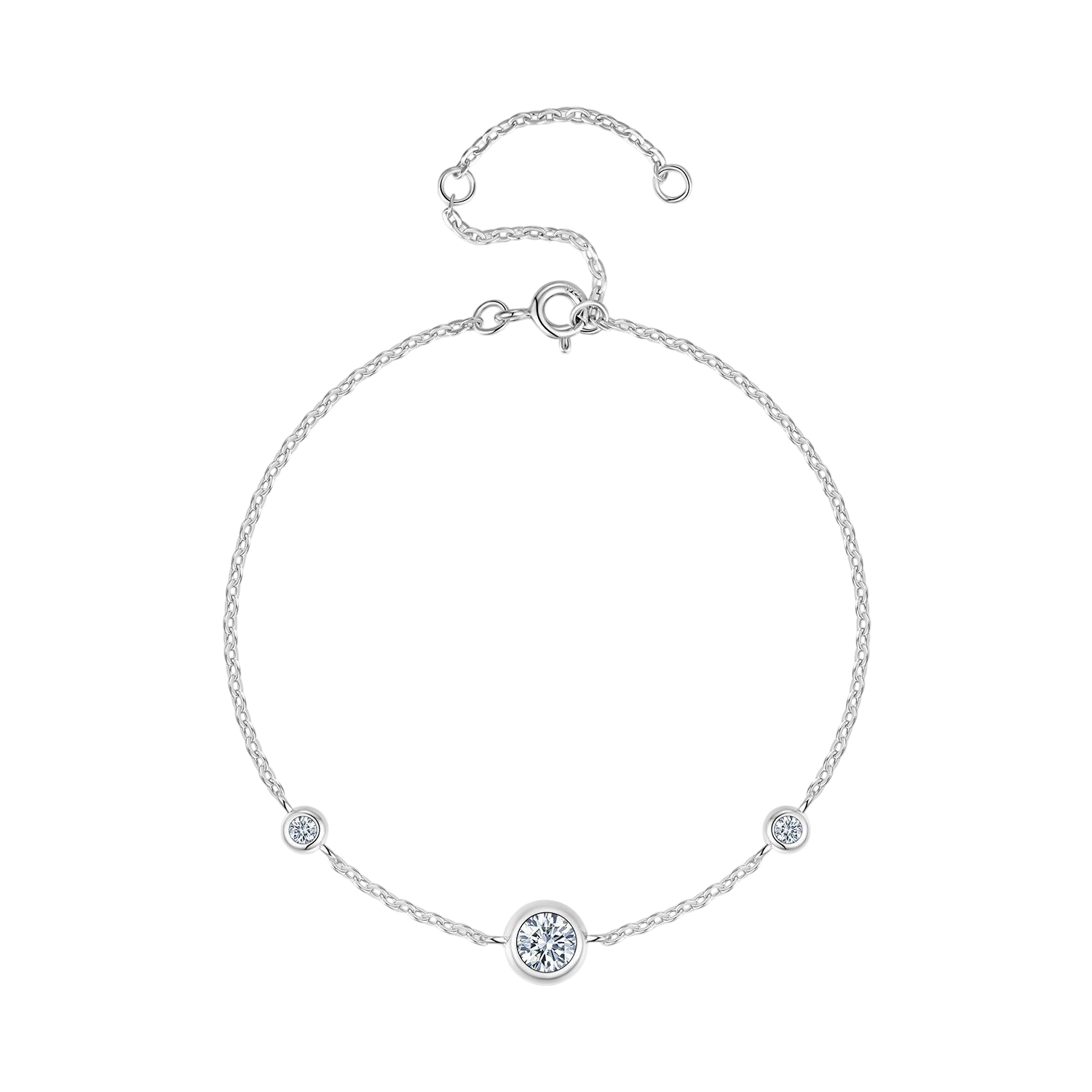 Hayesaura | Petite Dainty 18K Plated Minimalist Moissanite Strand | Clean Fit Everyday Essential