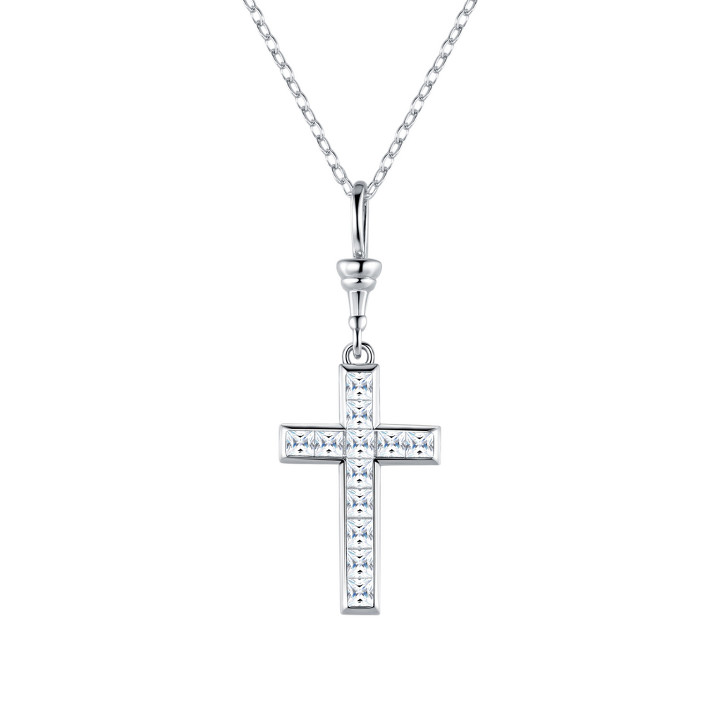 Hayesaura | Acubi Style 18K Plated Niche Cross Moissanite | Rebellious Street Couture Chain
