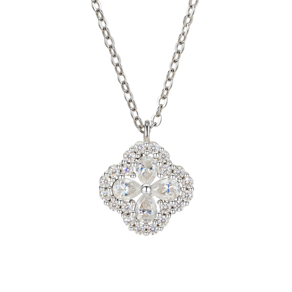 Hayesaura | Coquette Romance 18K Plated Minimalist Clover | Delicate Promise Clavicle Chain