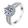 Hayesaura | Royal Archive Six-Prong Moissanite Wedding Ring | High-End Bridal Proposal Ring